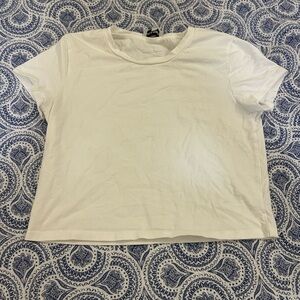 Gold Hinge Classic White Women's Crop Top